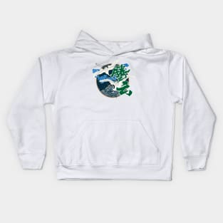 Treading On Clouds - Chinese Character Kids Hoodie